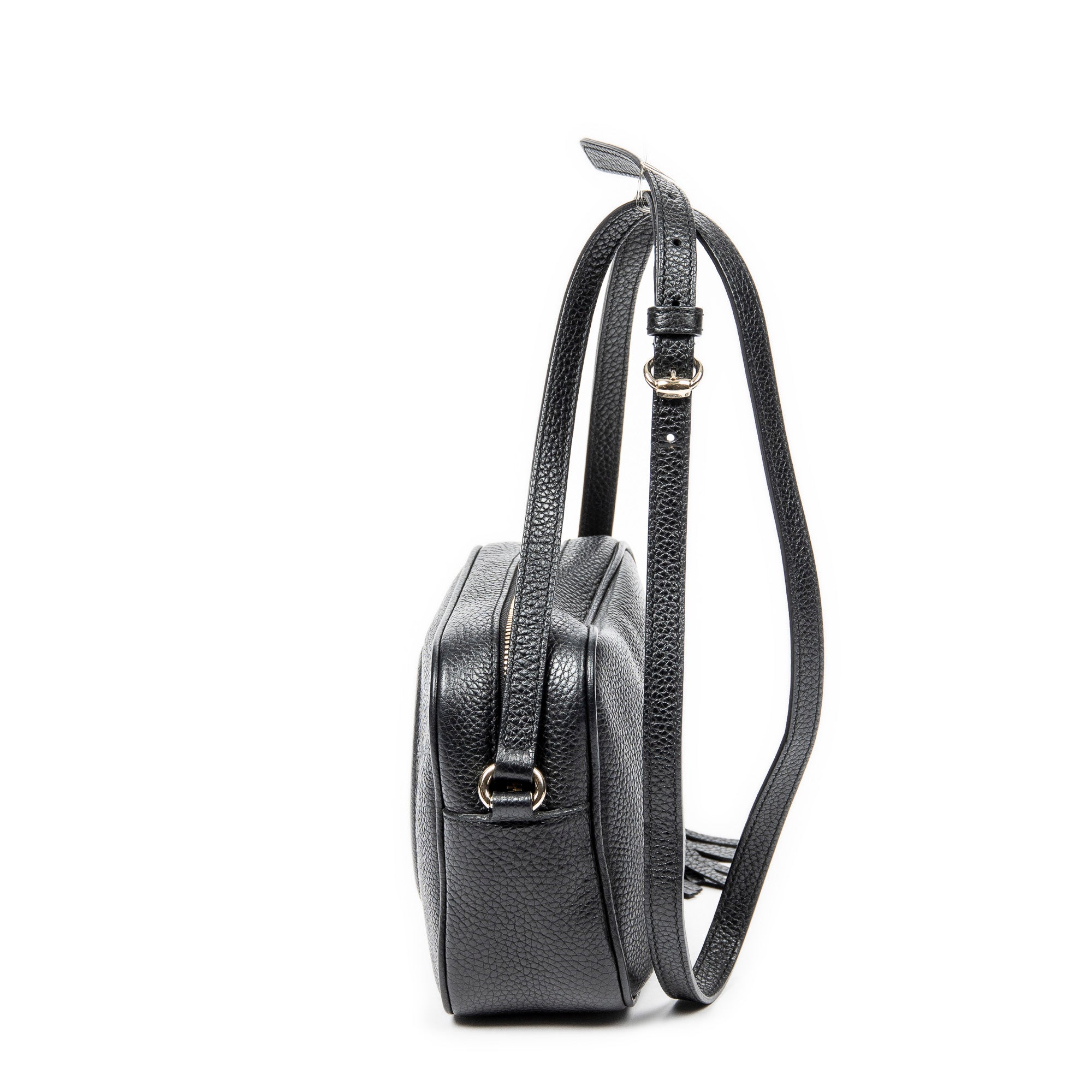 Shoulder Bag Soho Disco Crossbody Black Grained Calfskin Leather