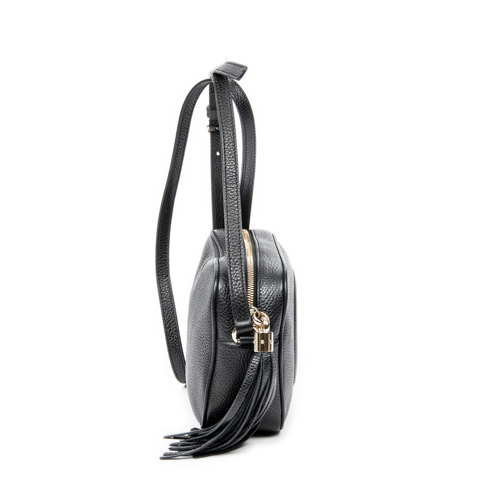 Shoulder Bag Soho Disco Crossbody Black Grained Calfskin Leather