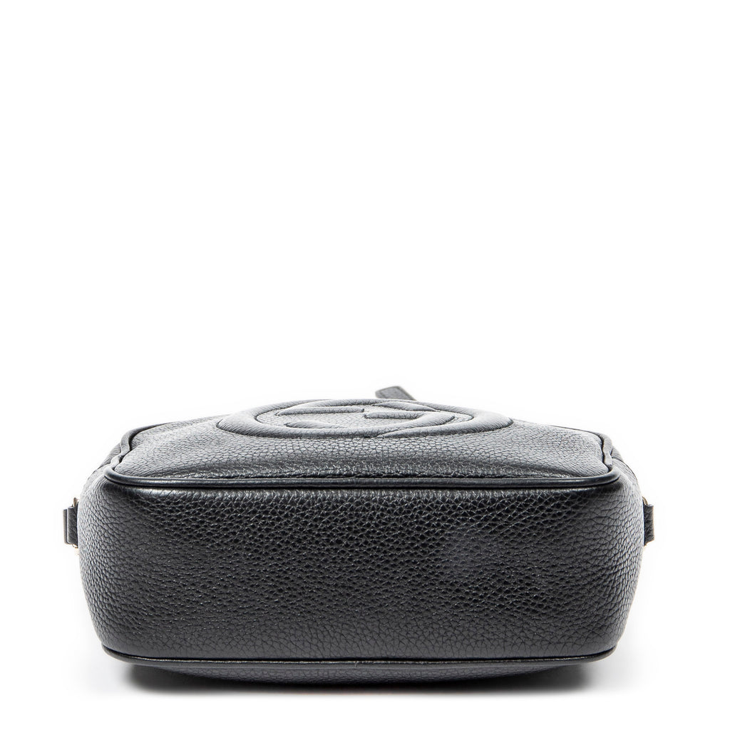 Shoulder Bag Soho Disco Crossbody Black Grained Calfskin Leather