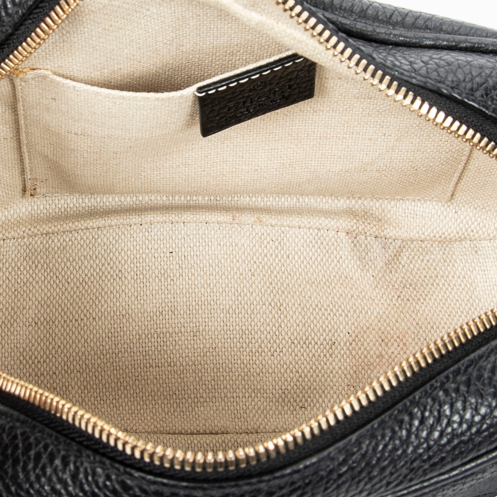 Shoulder Bag Soho Disco Crossbody Black Grained Calfskin Leather