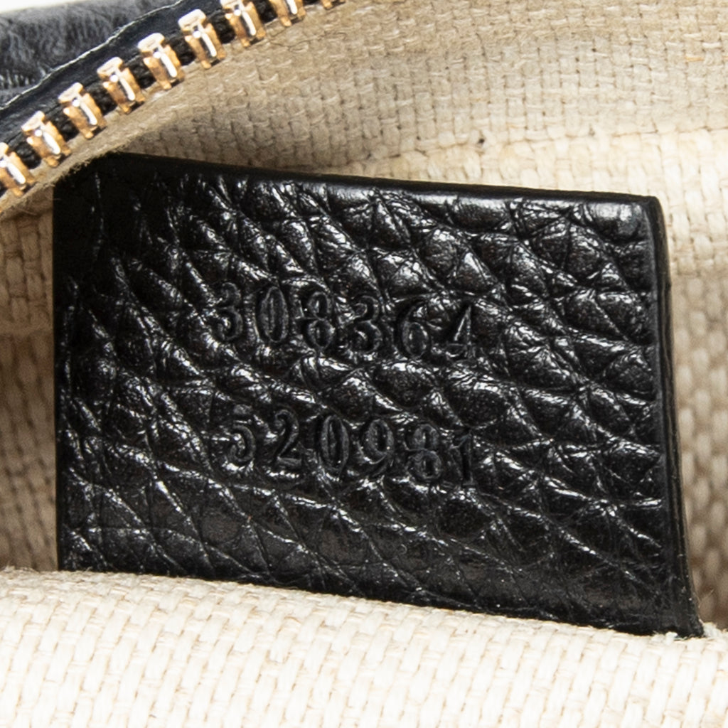 Shoulder Bag Soho Disco Crossbody Black Grained Calfskin Leather