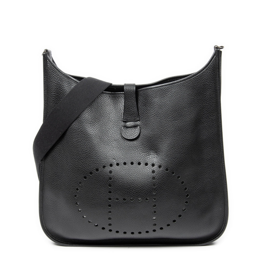 Bolso de Hombro Evelyne II TGM Cuero Clemence Negro