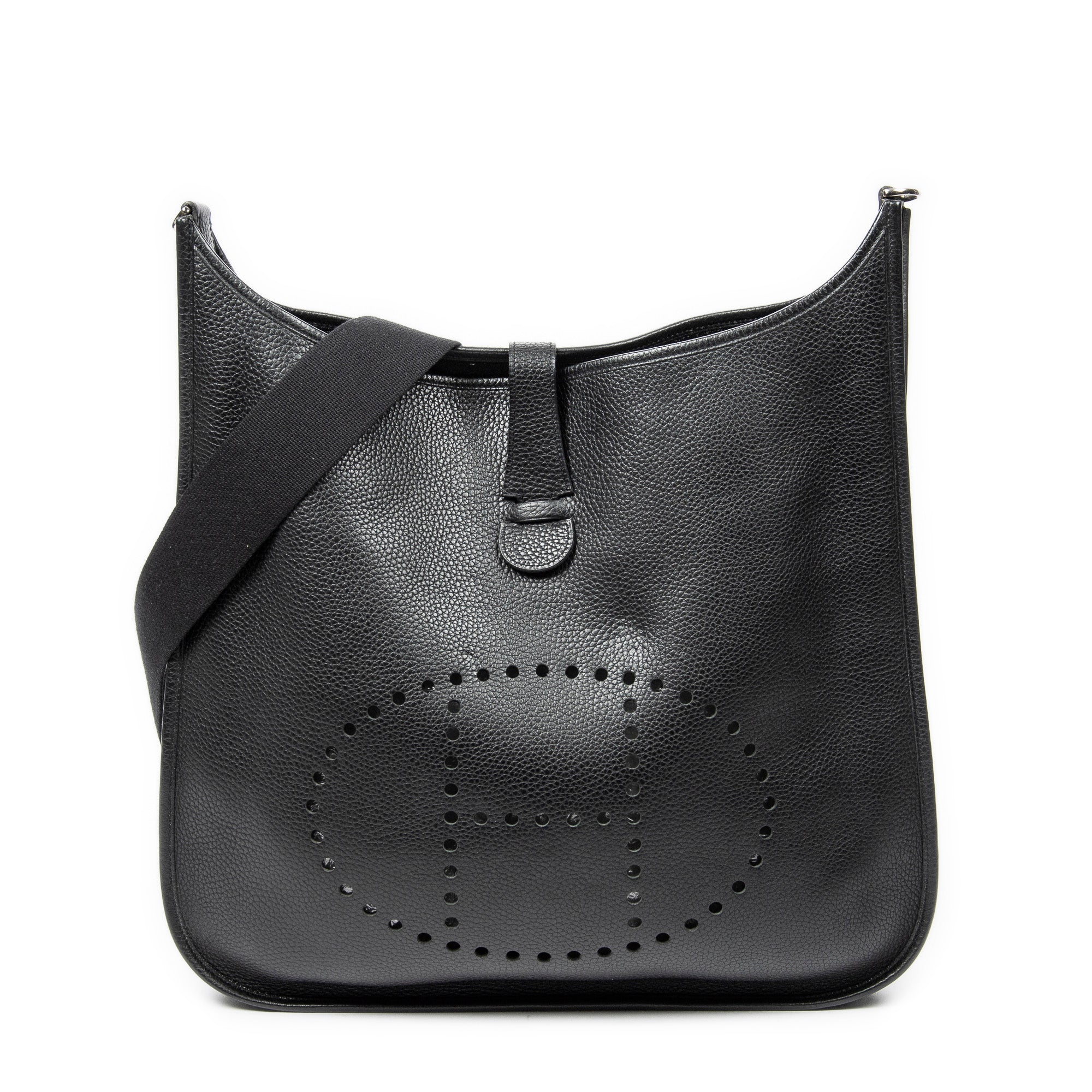 Bolso de Hombro Evelyne II TGM Cuero Clemence Negro