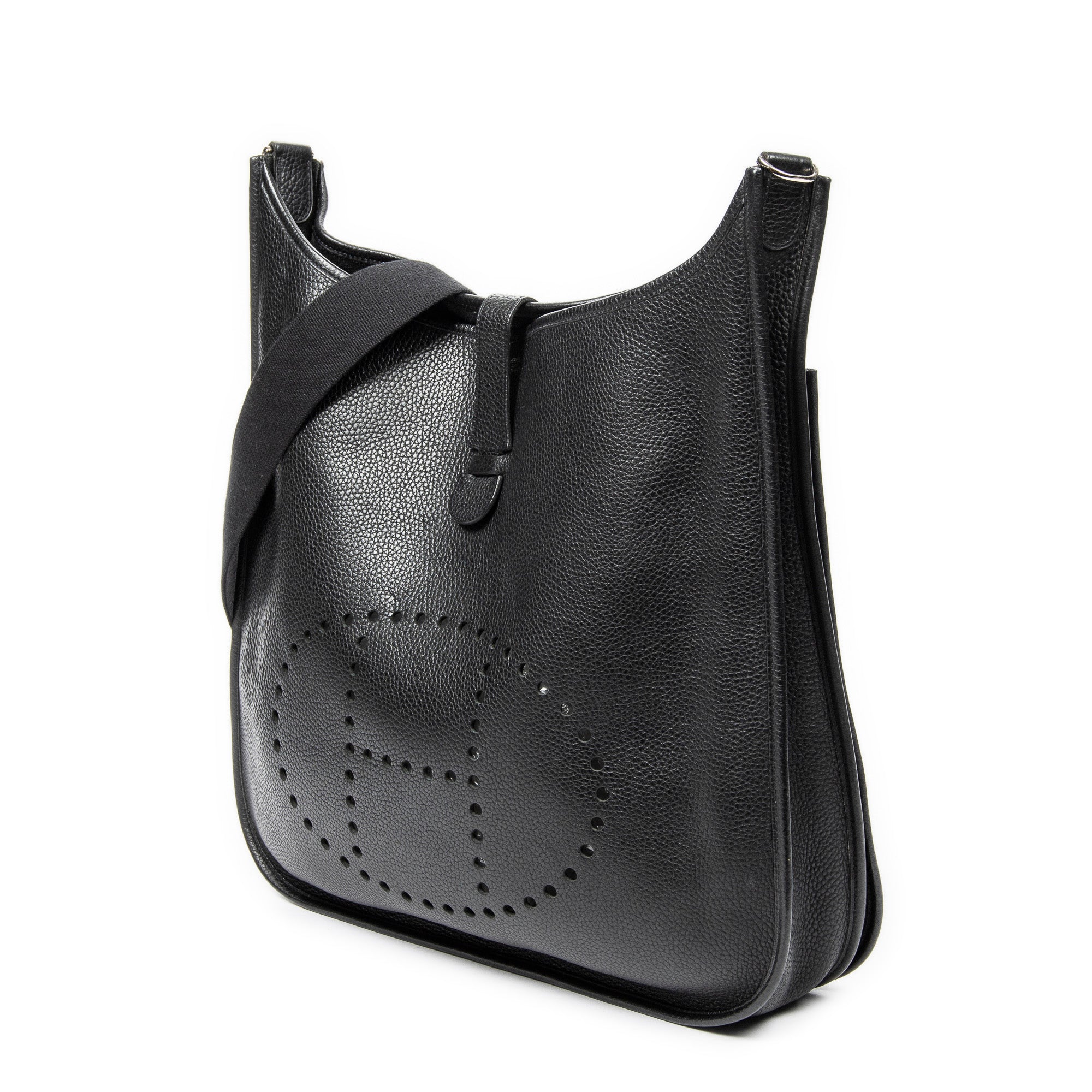 Bolso de Hombro Evelyne II TGM Cuero Clemence Negro