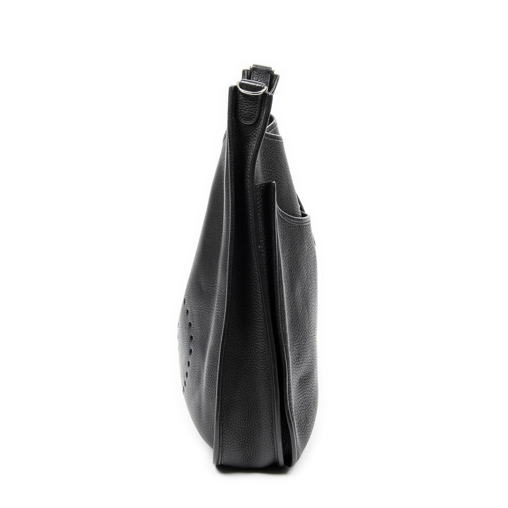 Bolso de Hombro Evelyne II TGM Cuero Clemence Negro