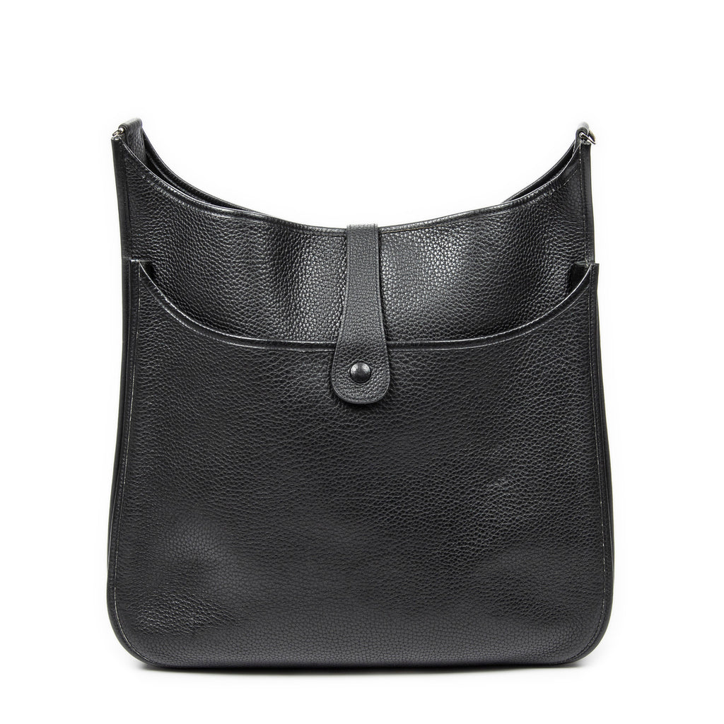 Bolso de Hombro Evelyne II TGM Cuero Clemence Negro