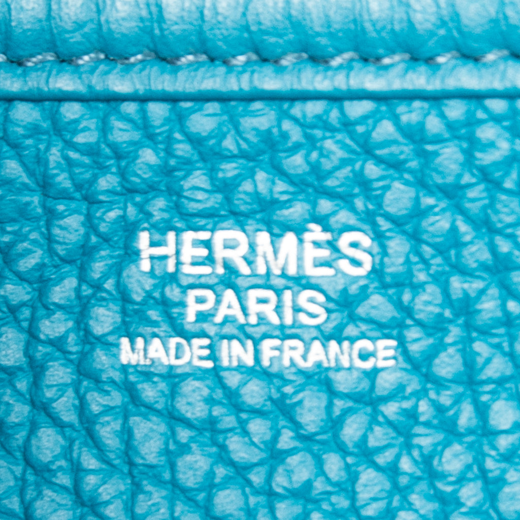 Shoulder Bag Evelyne III PM Blue Zanzibar Clemence Leather