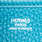 Shoulder Bag Evelyne III PM Blue Zanzibar Clemence Leather