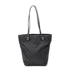 Shoulder Bag Small Eclipse Shopping Black Monogrammed Canvas