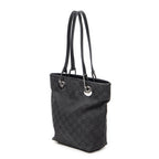 Shoulder Bag Small Eclipse Shopping Black Monogrammed Canvas