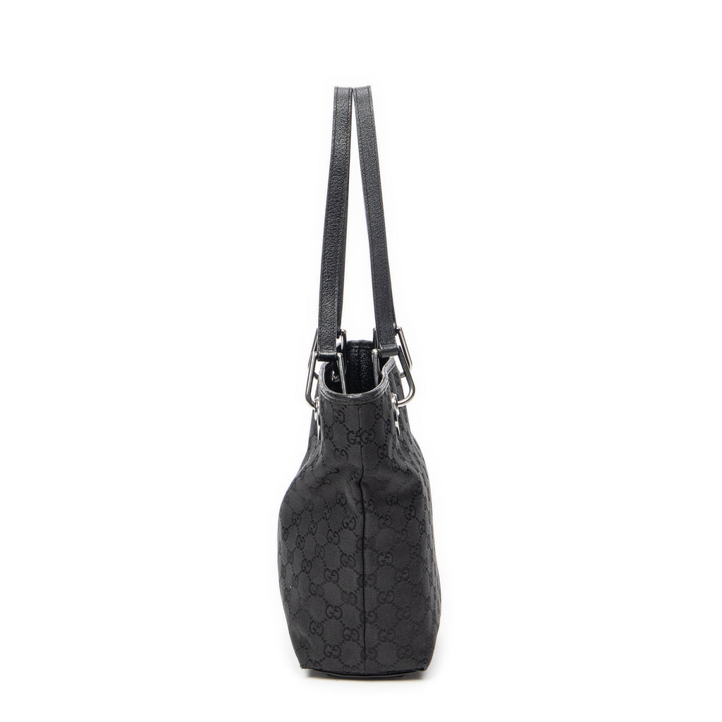 Shoulder Bag Small Eclipse Shopping Black Monogrammed Canvas