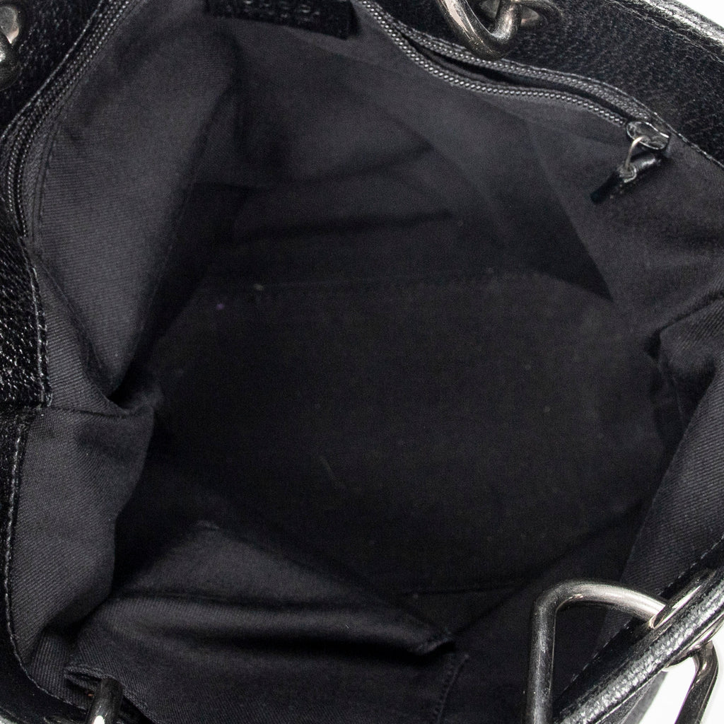 Shoulder Bag Small Eclipse Shopping Black Monogrammed Canvas