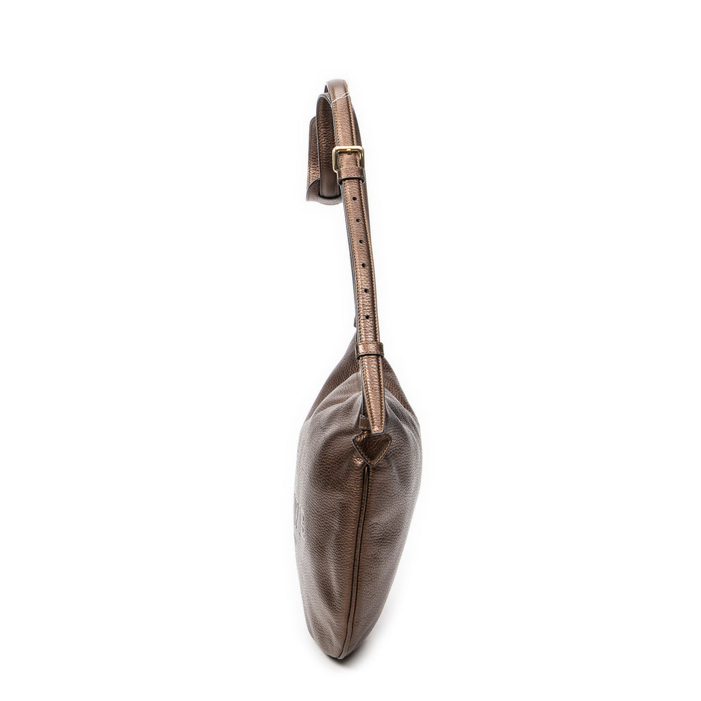 Shoulder Bag Heritage Messenger Brown Grained Leather