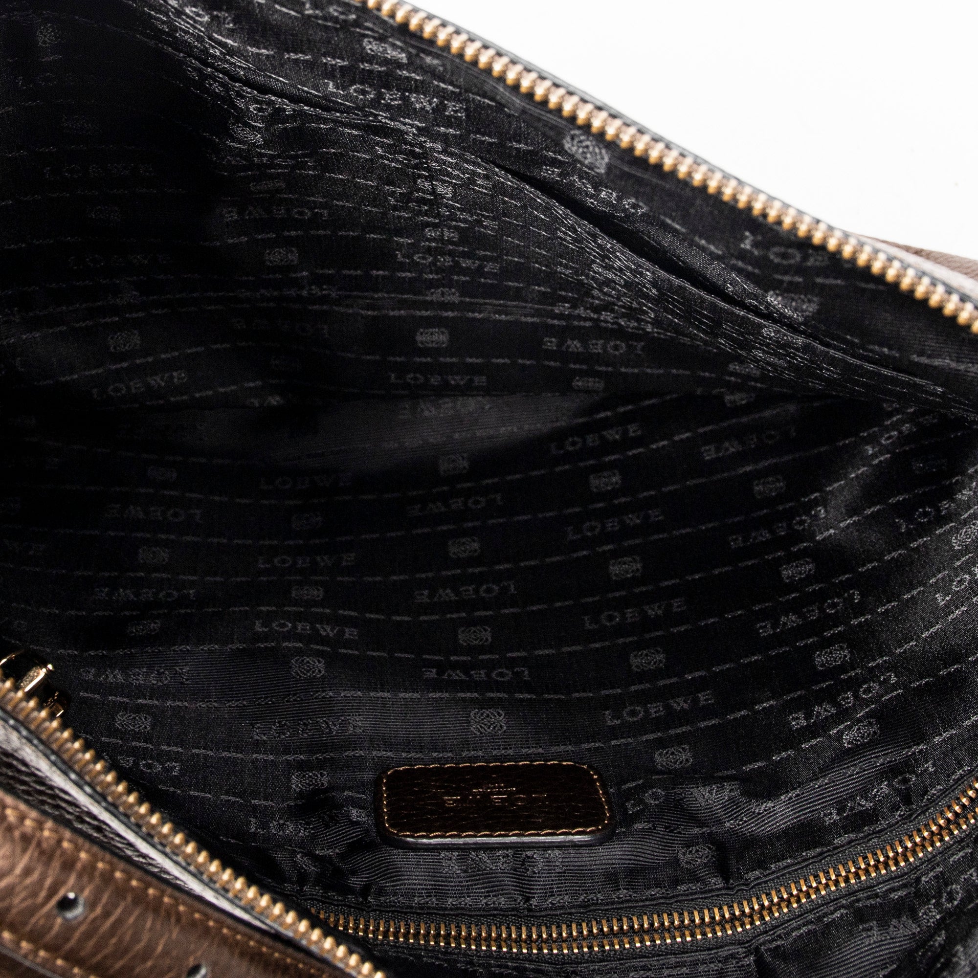 Shoulder Bag Heritage Messenger Brown Grained Leather