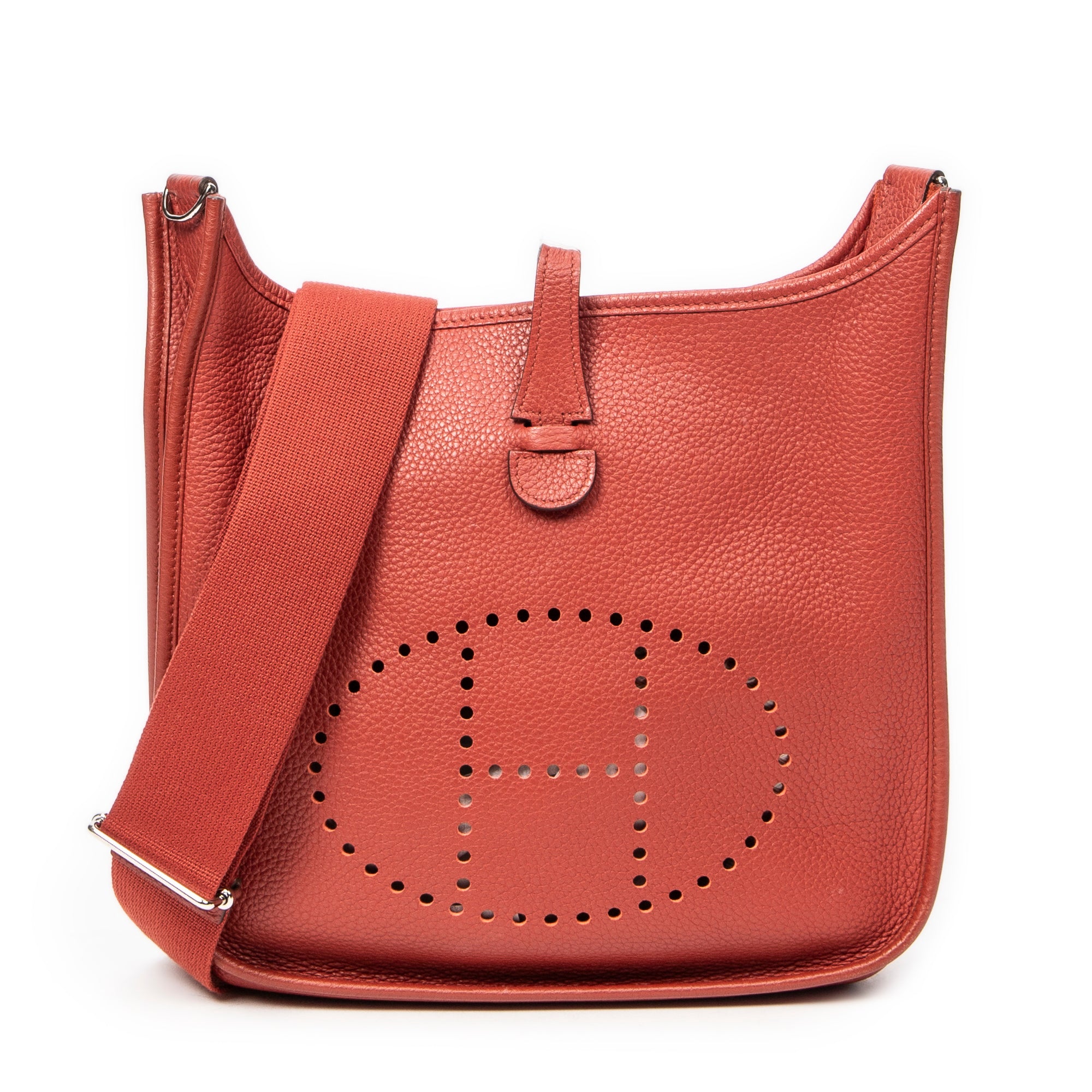 Shoulder Bag Evelyne III PM Sanguine Clemence Leather