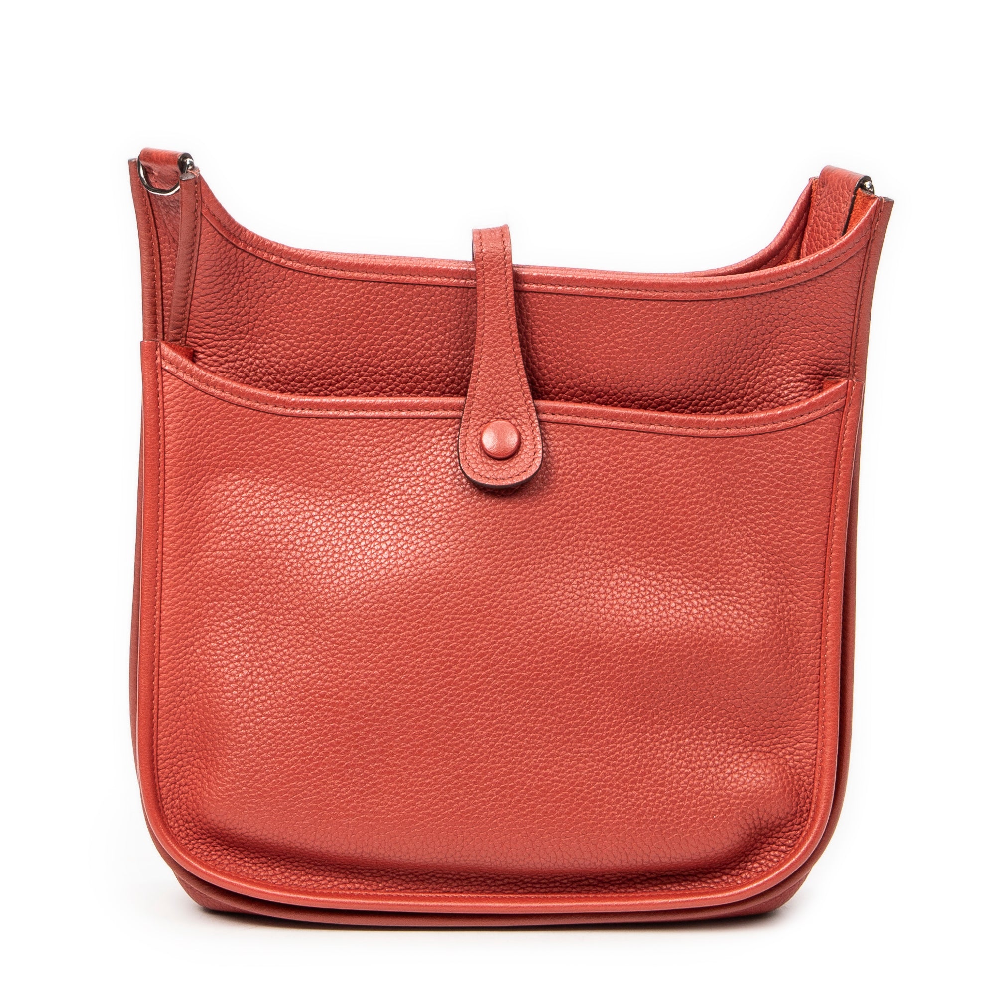 Shoulder Bag Evelyne III PM Sanguine Clemence Leather