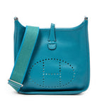 Shoulder Bag Evelyne III PM Blue Izmir Clemence Leather