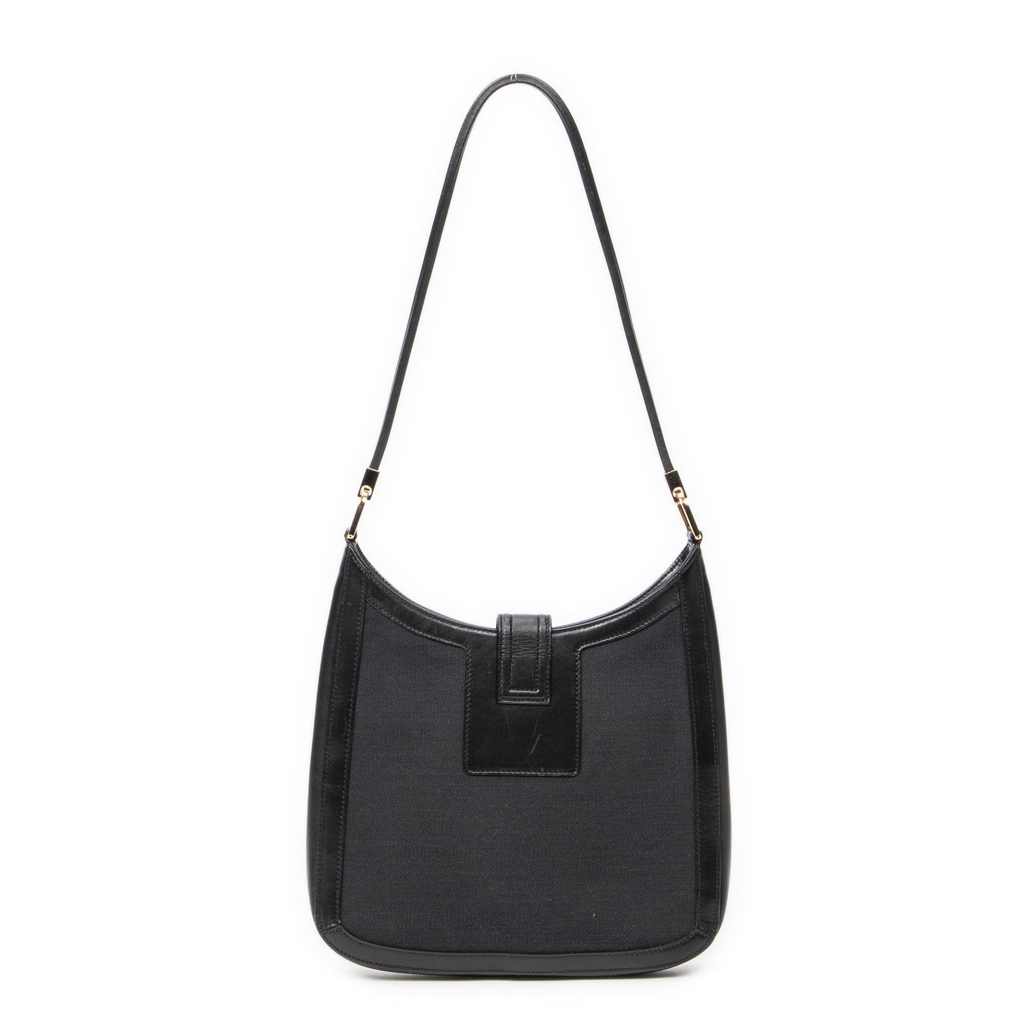 Shoulder Bag Vintage G Logo Hobo Black Canvas