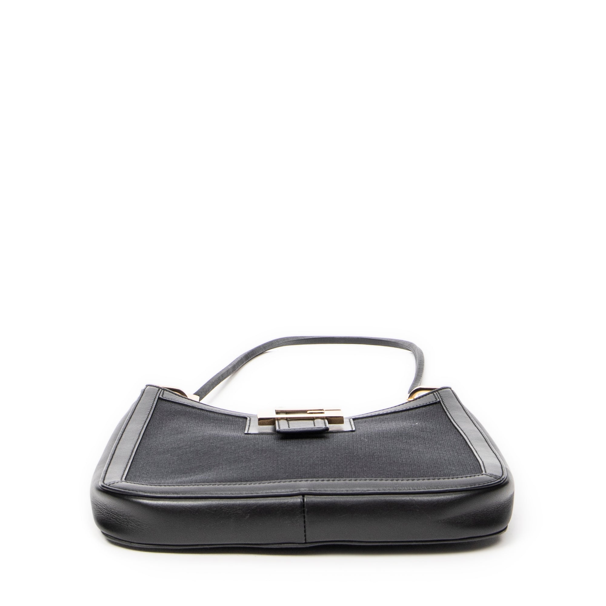 Shoulder Bag Vintage G Logo Hobo Black Canvas