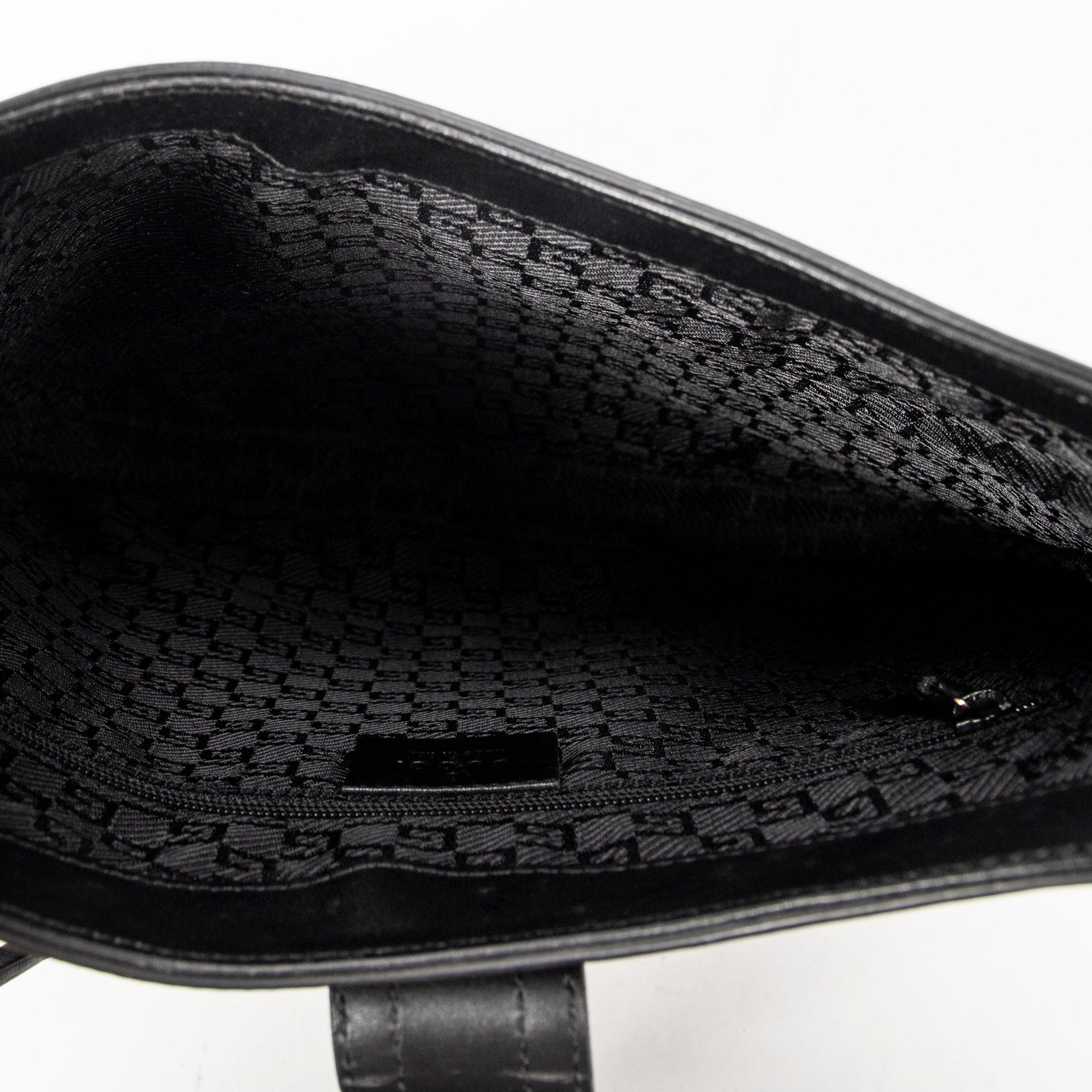 Shoulder Bag Vintage G Logo Hobo Black Canvas