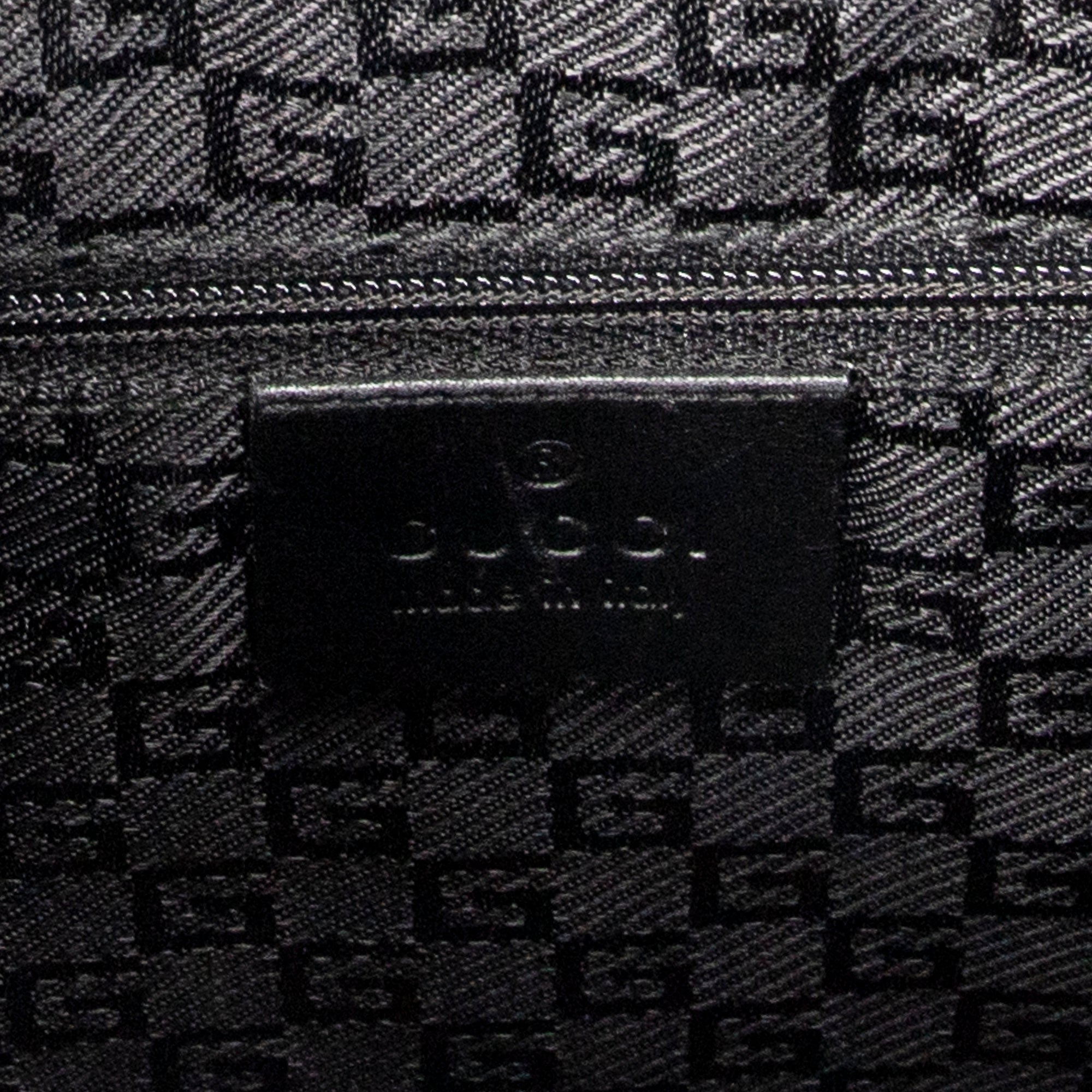 Shoulder Bag Vintage G Logo Hobo Black Canvas