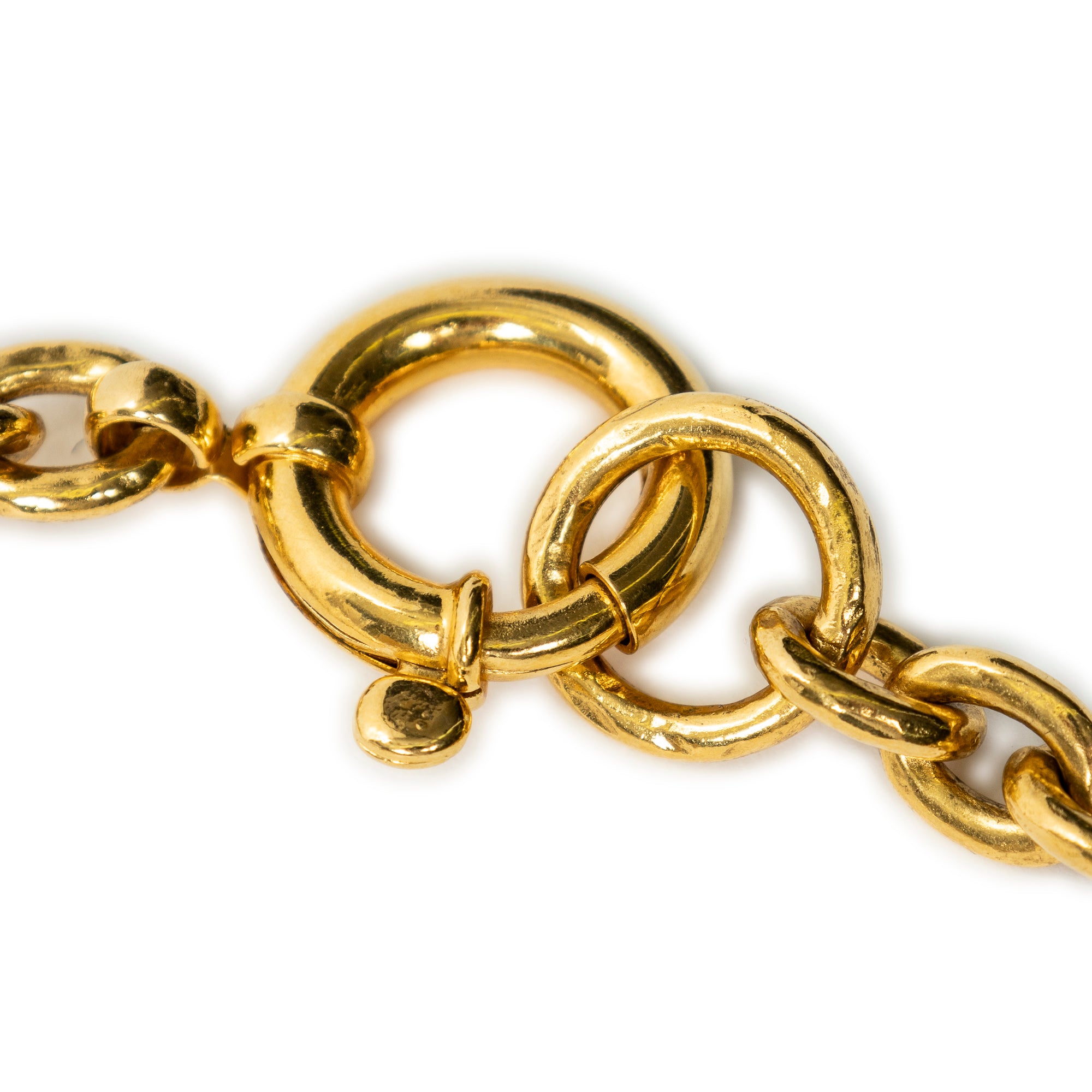 Necklace Vintage Triple CC Pendant Necklace Gold Gold Plated