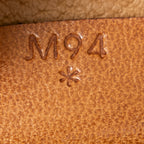 Bolso de mano Boston pequeño vintage de lona revestida Macadam marrón