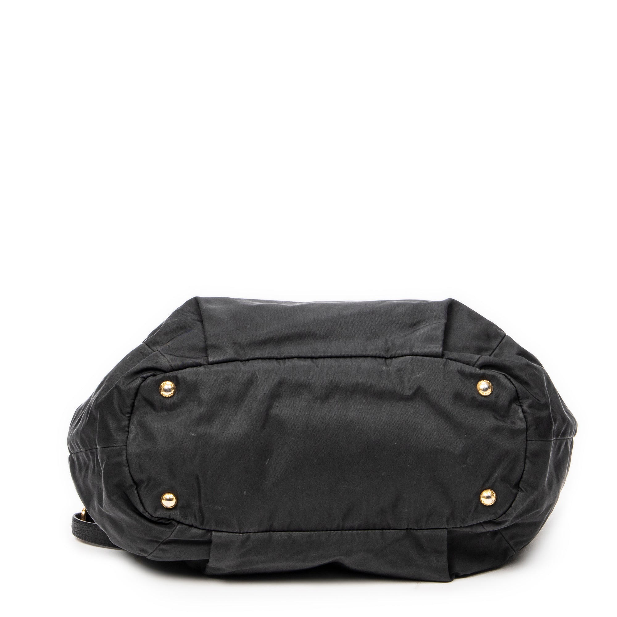 Shoulder Bag Medium Shopping Tote Black Nylon Canvas