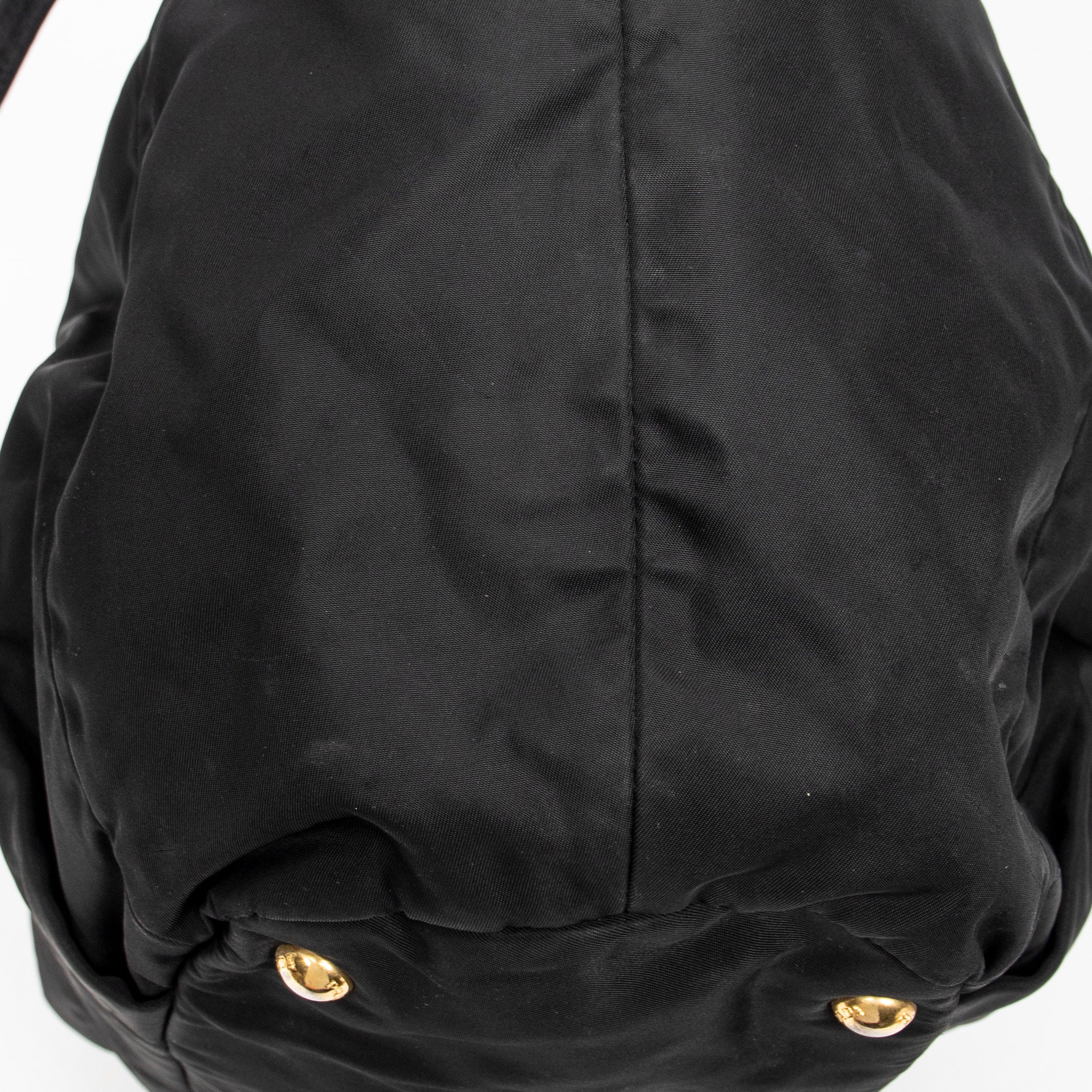 Shoulder Bag Medium Shopping Tote Black Nylon Canvas