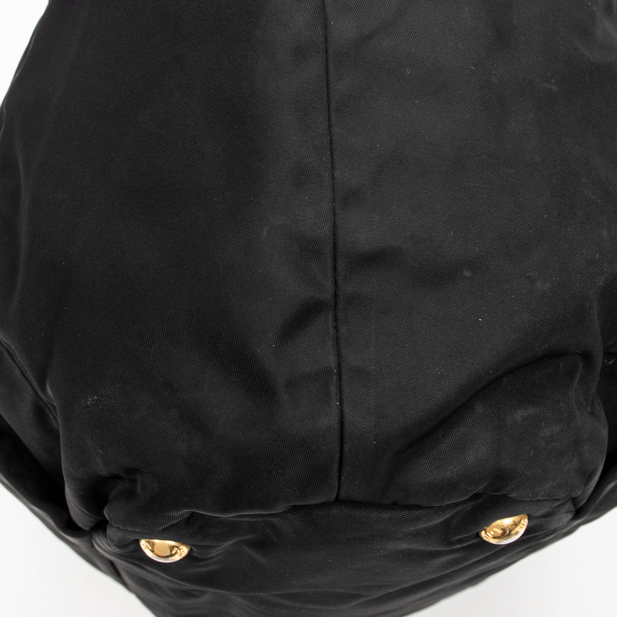 Shoulder Bag Medium Shopping Tote Black Nylon Canvas