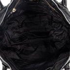 Shoulder Bag Medium Shopping Tote Black Nylon Canvas