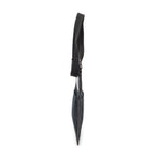 Bolso de Hombro Plano Pequeño Bandolera Lona Negra Monogramada