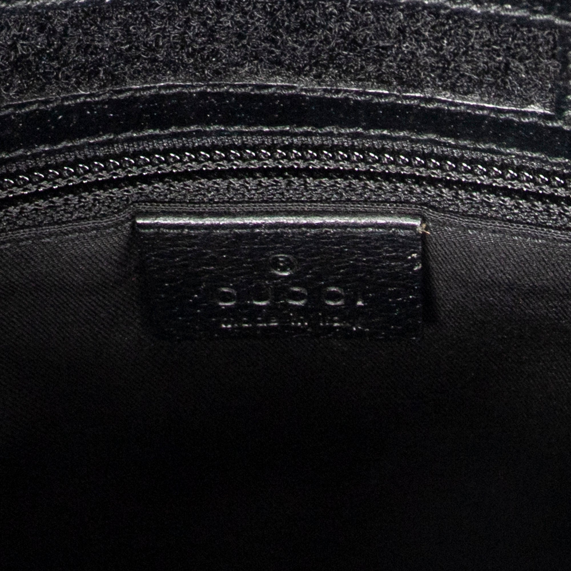 Bolso de Hombro Plano Pequeño Bandolera Lona Negra Monogramada