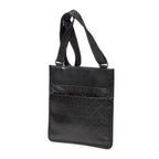 Shoulder Bag Small Flat Messenger Black Guccissima Leather