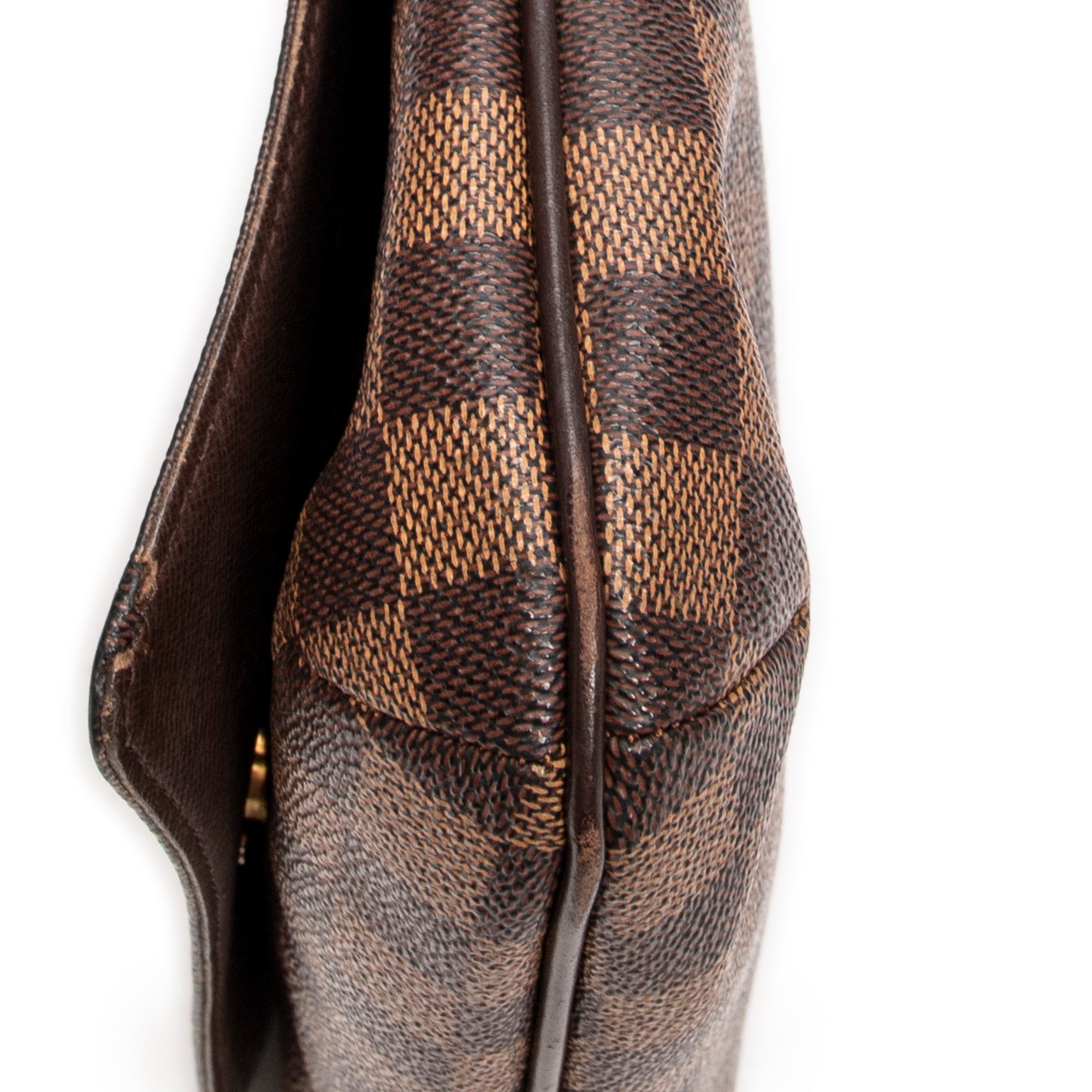 Shoulder Bag Musette Tango Long Strap Brown Damier Ebene