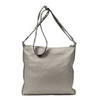 Handbag Selleria Crossbody Grey Grained Leather