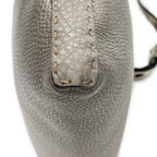 Handbag Selleria Crossbody Grey Grained Leather