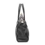 Bolso de mano Soho Tassel Tote Piel de becerro graneada negra