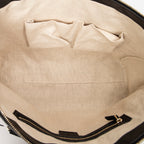 Bolso de mano Soho Tassel Tote Piel de becerro graneada negra
