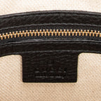 Bolso de mano Soho Tassel Tote Piel de becerro graneada negra