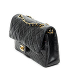 Shoulder bag Classic Double Flap 26 Black Quilted Lambskin Leather