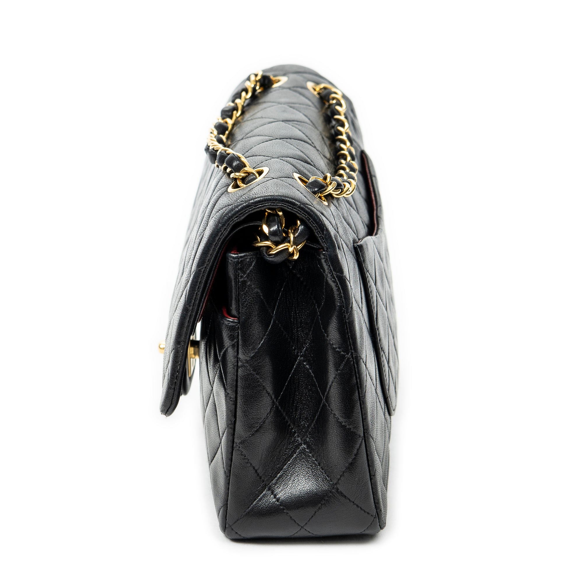 Shoulder bag Classic Double Flap 26 Black Quilted Lambskin Leather