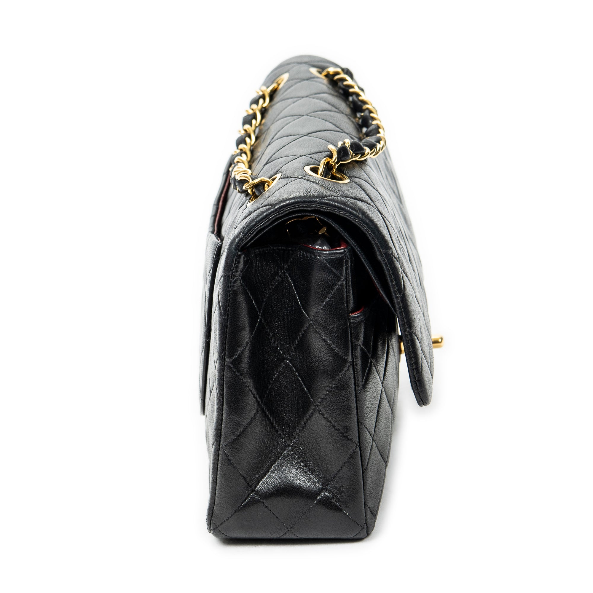Shoulder bag Classic Double Flap 26 Black Quilted Lambskin Leather