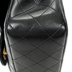 Shoulder bag Classic Double Flap 26 Black Quilted Lambskin Leather