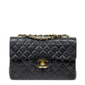 Shoulder bag Maxi Jumbo XL Flap Black Quilted Lambskin Leather