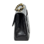 Shoulder bag Maxi Jumbo XL Flap Black Quilted Lambskin Leather