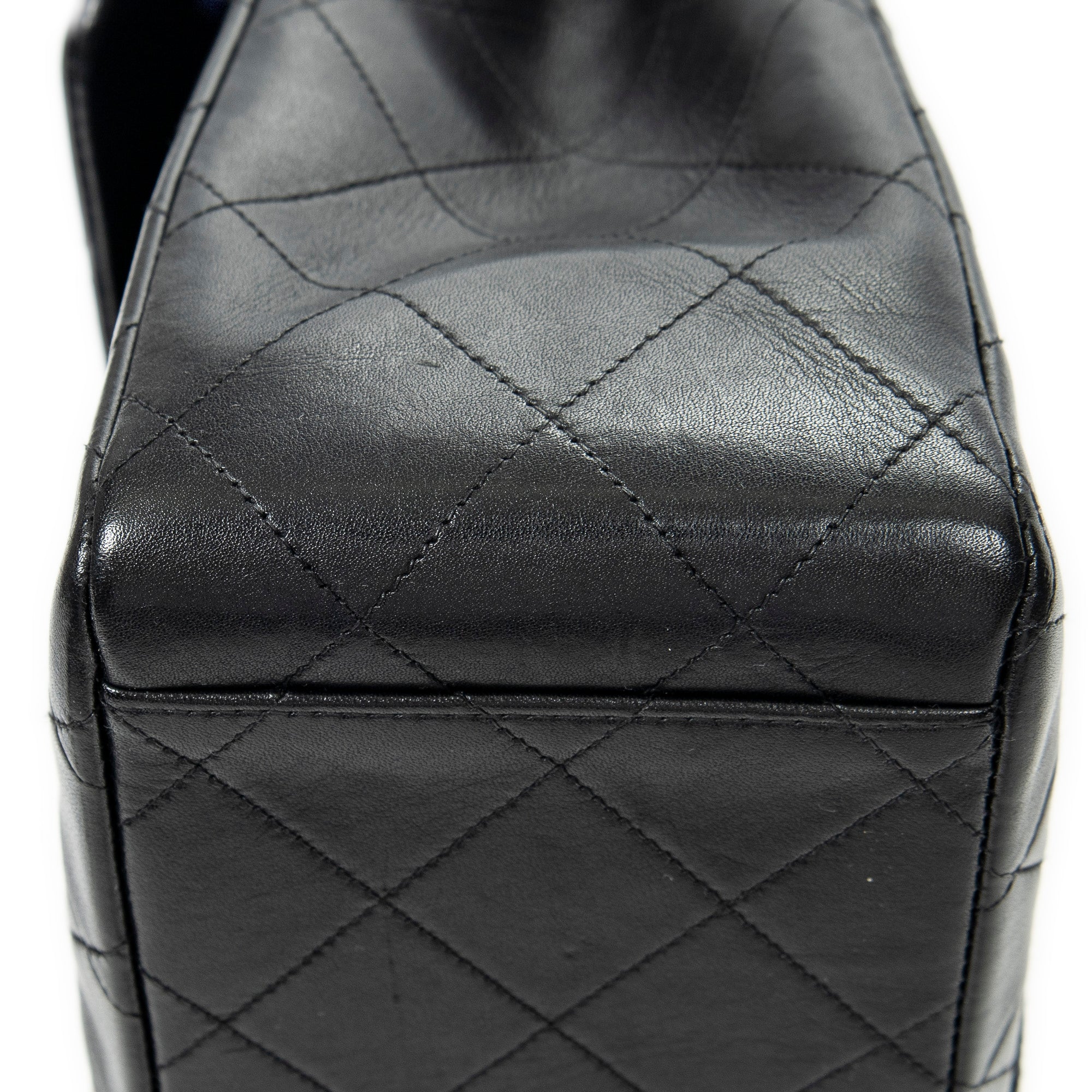 Shoulder bag Maxi Jumbo XL Flap Black Quilted Lambskin Leather