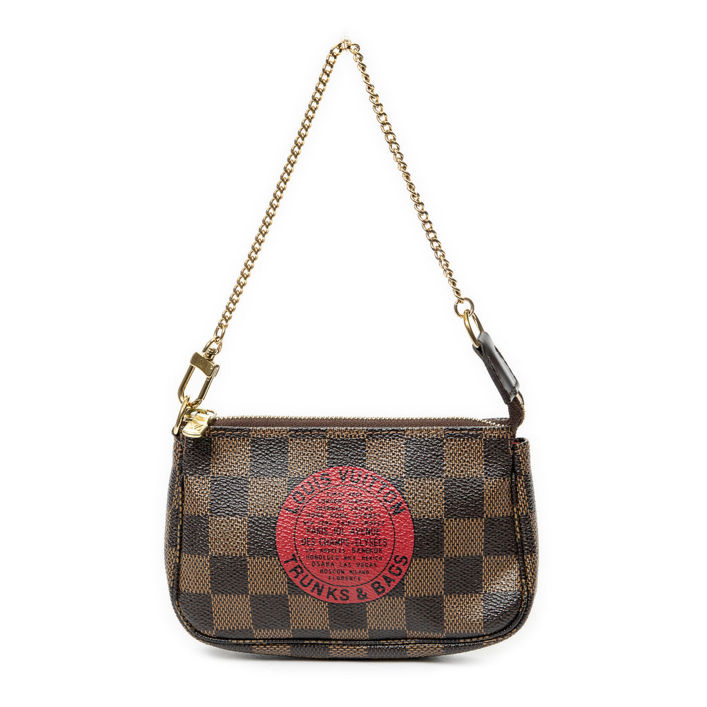 Pouch Mini Pochette Accessoires Brown Damier Ebene