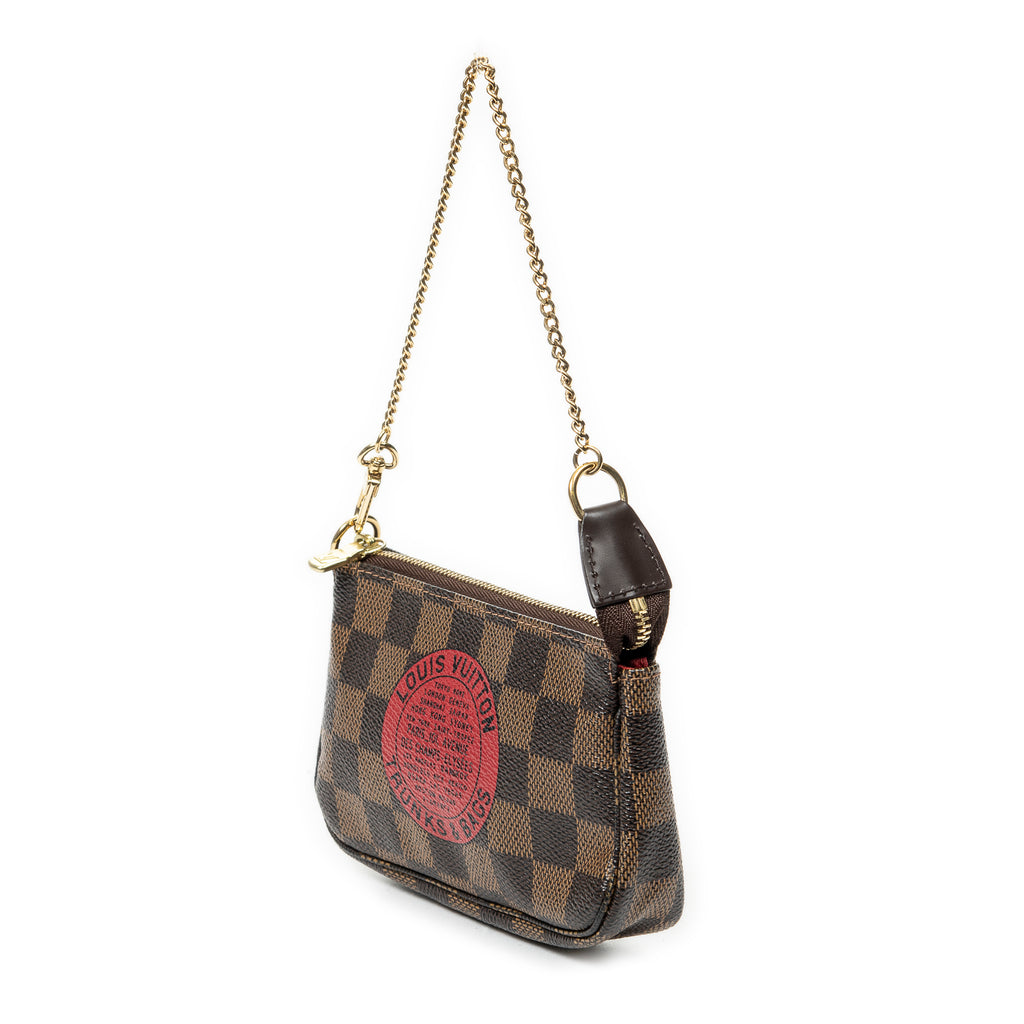 Pouch Mini Pochette Accessoires Brown Damier Ebene