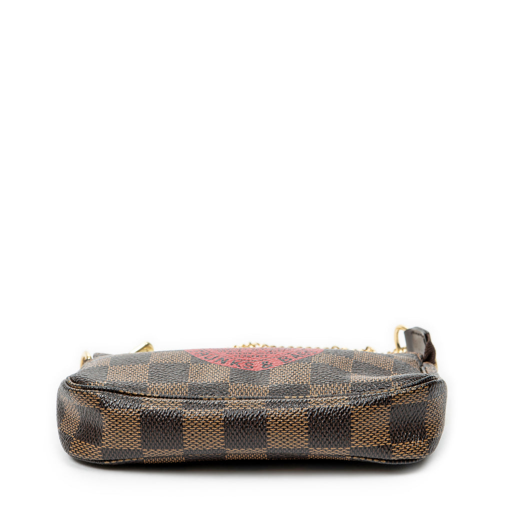 Pouch Mini Pochette Accessoires Brown Damier Ebene